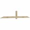 Ekena Millwork Eugene Rough Sawn Timber Gable Bracket, Douglas Fir, 108"W x 18"H x 2"D x 4"F, 4/12 Pitch GBW108X18X0204EUG00RDF - alternate 2